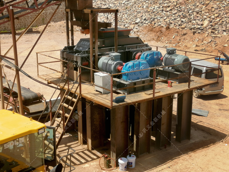 石灰石加工成石子和沙子，用對輥制砂機怎么樣？